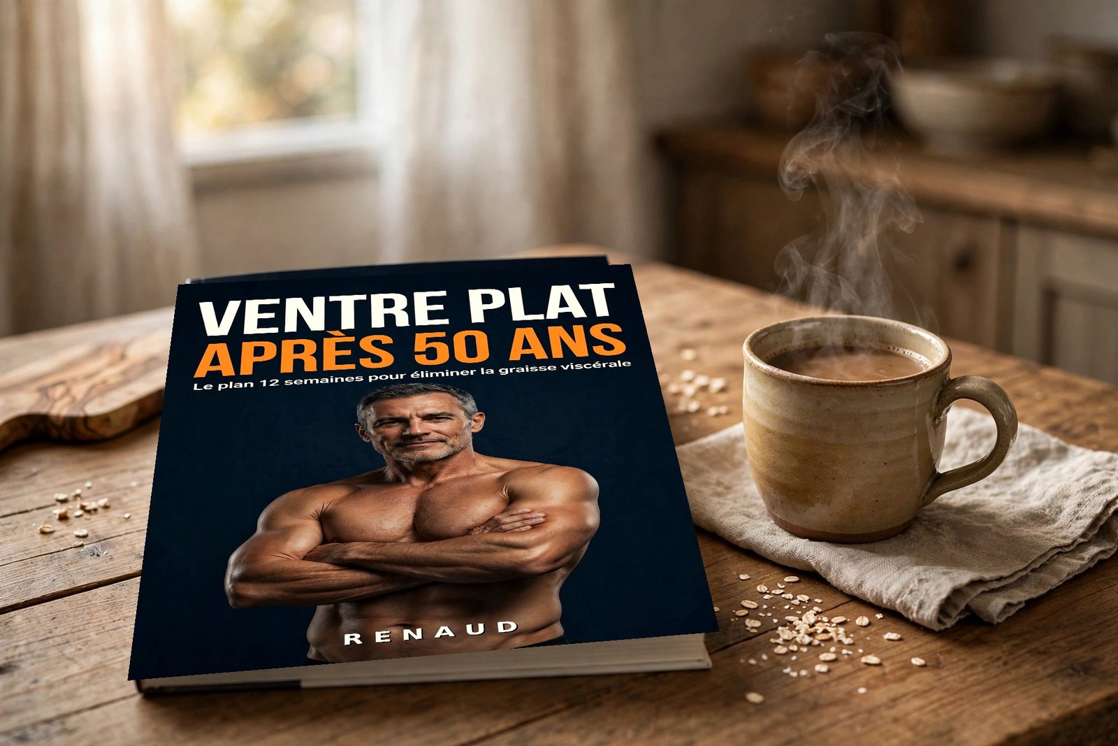Le livre Ventre plat après 50 ans dans la cuisine